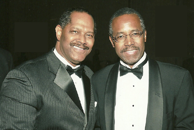 Ernie with Dr Benjamin Carson