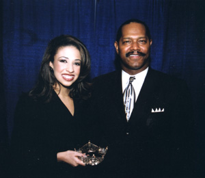 Ernie Sullivan with Miss America, 2003