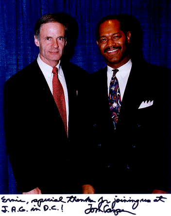 Tom Carper Governor of Delaware with Ernie