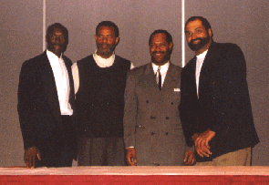 Ernie with Johnnie Johnson and Franco Harris