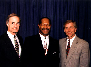 Tom Carper and Marc Racicot with Ernie