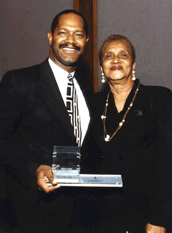 Lazarus Award with Mom