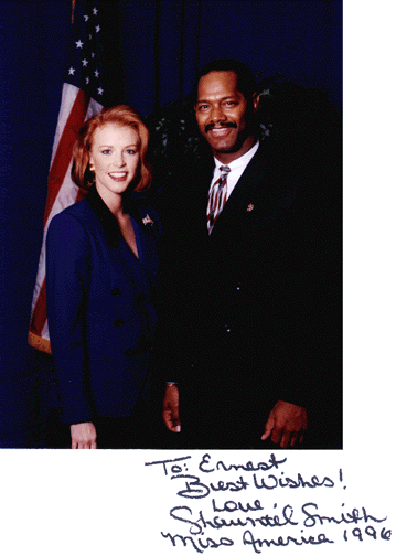 Ernie with Miss America 1996